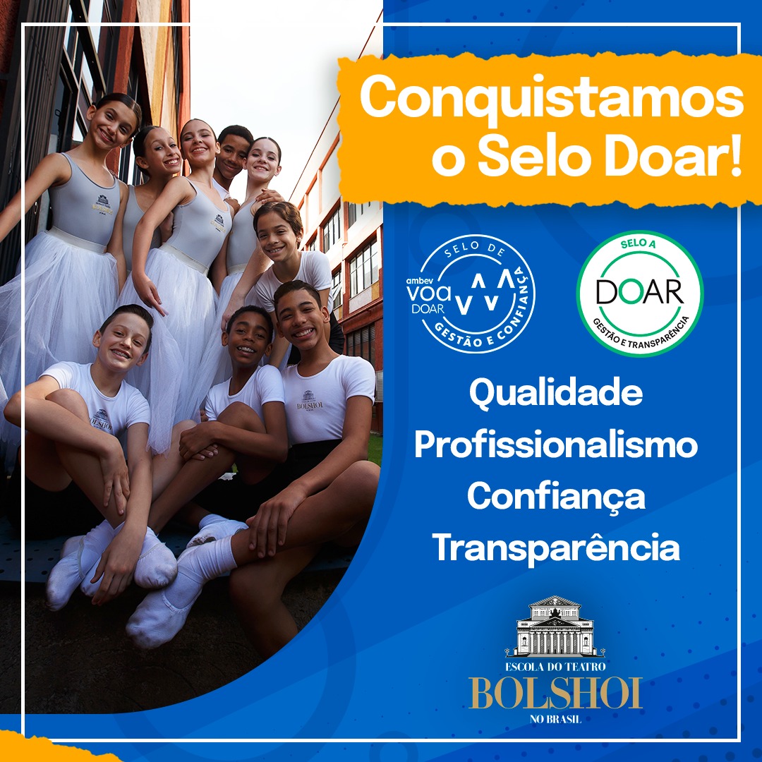 Bolshoi Brasil conquista Selo Doar