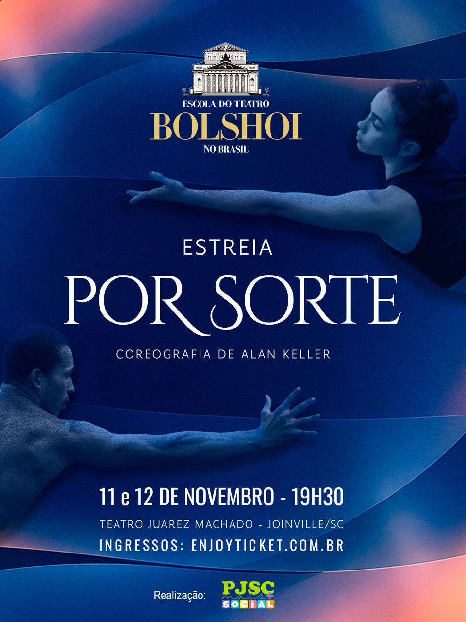 Escola Bolshoi estreia balé contemporâneo “Por Sorte”, de Alan Keller, em Joinville